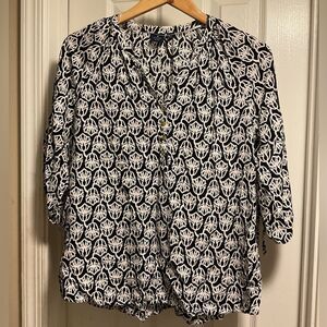 Kaari Blue tunic top sz.L